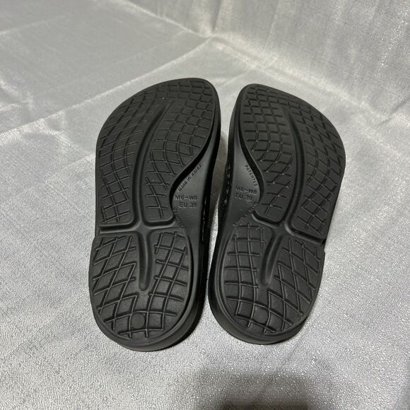 OOFOS OOAHH Sandal Slide Recovery Footware Unisex M- 6 ,W-8 Black - Picture 4 of 7